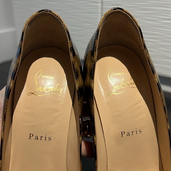 Christian Louboutin DORACORA Leopard Patent 100 EU39 - Picture 5 of 6